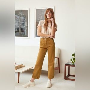 Everlane The Straight-Leg Crop Golden Brown Size 2